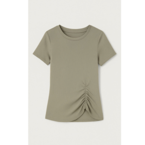 BLUSA CANELADA MELISSA COM FRANZIDO FRONTAL – CHOCRIS