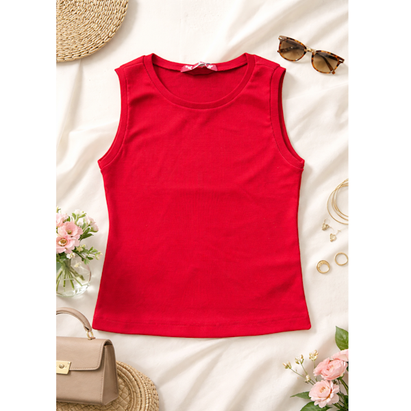 BLUSA REGATA EM MALHA RIB VISCOSE – DECOTE E CAVAS COM PUNHO - Imagem 3