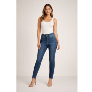 CALÇA JEANS SKINNY CINTURA ALTA – MODELAGEM PERFEITA