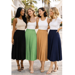 SAIA MIDI CANELADA COM RECORTES