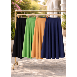 SAIA MIDI CANELADA COM RECORTES